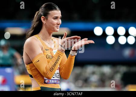 Tokio, Japan. September 2025. Sandrina Sprengel (Siebenkampf Frauen, LG Steinlach-Zollern), JPN, Leichtathletik, Leichtathletik, Leichtathletik, Leichtathletik-Weltmeisterschaften 2025, Weltmeisterschaft 2025, Tokio 2025, 19.09.2025, Foto: Eibner-Pressefoto/Stefan Mayer Credit: dpa/Alamy Live News Stockfoto