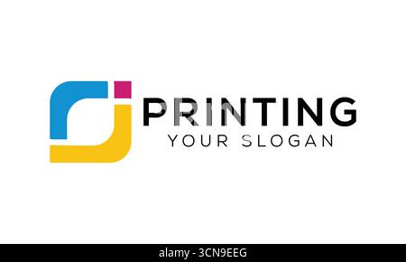 Vektordruck Logo Vorlage Design Illustration Stock Vektor