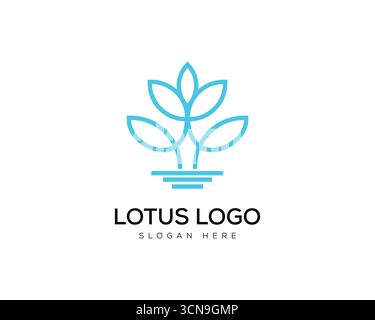 Abstraktes Design mit Business-Logo für Blumen Stock Vektor