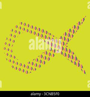 Alpha-Zeichen-Silhouettenvektor mit weißem Hintergrund Stock Vektor