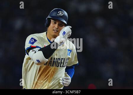 Kalifornien, USA. September 2025. Shohei Ohtani,(Dodgers), 20. September 2025: Baseball: Shohei Ohtani (Dodgers), (Dodgers), spielt im Dodger Stadium in Kalifornien, USA, ein Heimspiel (53) der MLB-Saison zwischen den Los Angeles Dodgers und den San Francisco Giants. Creative 2/AFLO/Alamy Live News Stockfoto