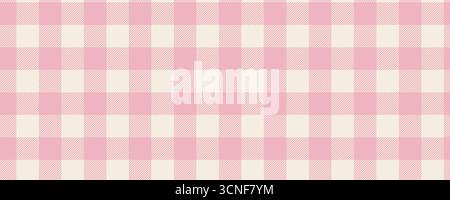 Niedliches modisches nahtloses vichy-Gingham-Muster in Pastellfarben. Klassisches Schottisches Karomuster für Stoff, Geschenkpapier, Karten und Banner Stock Vektor