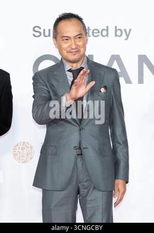 17. September 2025 - Busan, Südkorea: Die japanischen Schauspieler Ken Watanabe, kommen 30 am 17. September 2025 im Busan Cinema Center in Busan, Süd-Seoul, Südkorea. (Foto: Lee Young-HO/SIPA USA) Stockfoto