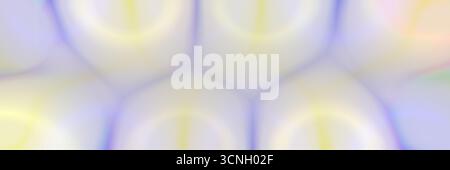 Abstrakter verlaufender Hintergrund mit einem lebendigen, farbenfrohen und verschwommenen sechseckigen Muster. Langes Banner Stockfoto