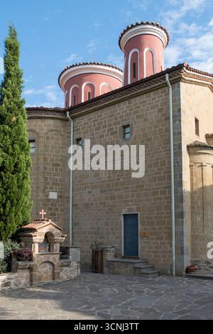 Das Innere des Klosters St. Stephan in Meteora, Griechenland Stockfoto