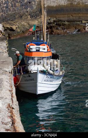 Riviera Brava Harbour, Madeira Island, Portugal, Nordatlantik Stockfoto