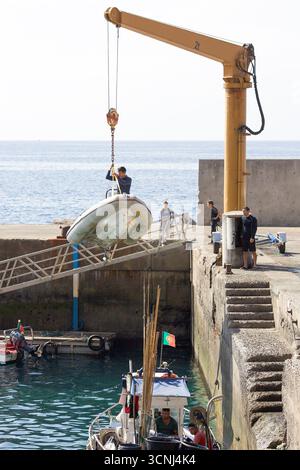 Riviera Brava Harbour, Madeira Island, Portugal, Nordatlantik Stockfoto