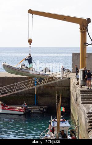 Riviera Brava Harbour, Madeira Island, Portugal, Nordatlantik Stockfoto