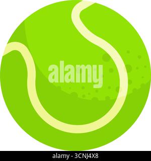 Tennisball - Vektorsymbol Stock Vektor