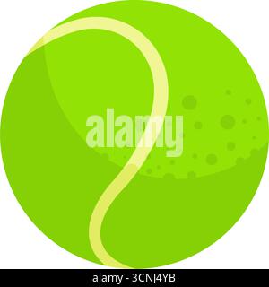 Tennisball - Vektorsymbol Stock Vektor
