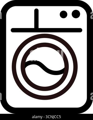 Vektorsymbol Waschmaschine Stock Vektor