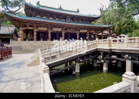 Jinci Tempel in Taiyuan - Halle der Heiligen Mutter Stockfoto