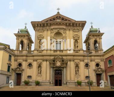 Chiesa Parrocchiale di Santa Maria Segreta, Piazza Nicolo Tommaseo, Mailand, Italien Stockfoto
