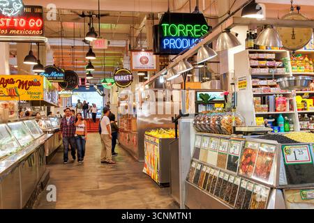Grand Central Market im Zentrum von Los Angeles, Kalifornien Stockfoto