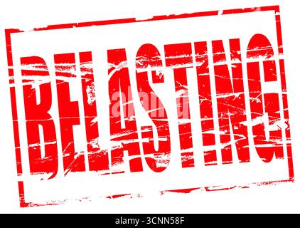 Digitales Composite. Roter Gummistempel. Belasting (Steuer auf Niederländisch) Rood Stempeleffekt. Belastung. Belastingen, Geld, overheid, belastingdienst, Stockfoto