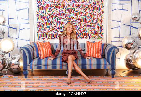 AM 23. SEPTEMBER 0001 nimmt Amanda Holden an einer Vorführung für ihre neue BBC-Quizshow The Inner Circle im Soho Hotel in London Teil. Bilddatum: Montag, 22. September 2025. Stockfoto