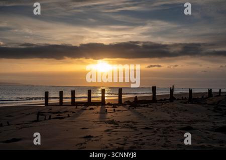 Nahe Sonnenuntergang Stockfoto
