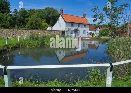 Bishop Burton, in der Nähe von Beverley, dem East Riding of Yorkshire. Dieses hübsche Dorf liegt etwa 43 Meilen von der Stadt York entfernt und hat eine lange Geschichte. Stockfoto