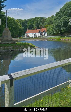 Bishop Burton, in der Nähe von Beverley, dem East Riding of Yorkshire. Dieses hübsche Dorf liegt etwa 43 Meilen von der Stadt York entfernt und hat eine lange Geschichte. Stockfoto