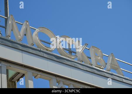 Cafe Moskau, Karl-Marx-Allee, Mitte, Berlin, Deutschland Stockfoto