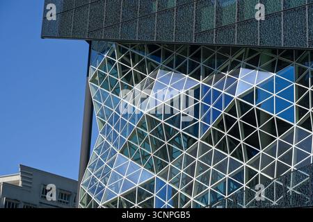 Neubau Springer-Verlag, Axel-Springer-Straße, Zimmerstraße, Kreuzberg, Friedrichshain-Kreuzberg, Berlin, Deutschland *** Neubau Springer Verlag, Axel Springer Straße, Zimmerstraße, Kreuzberg, Friedrichshain Kreuzberg, Berlin, Deutschland Stockfoto