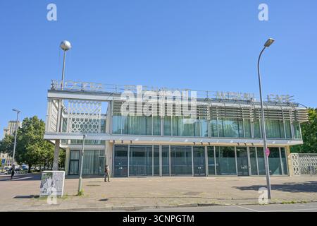 Cafe Moskau, Karl-Marx-Allee, Mitte, Berlin, Deutschland *** Cafe Moskau, Karl-Marx-Allee, Mitte, Berlin, Deutschland Stockfoto