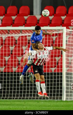 Eindhoven, Niederlande. September 2025. EINDHOVEN, 22.09.2025, PSV Campus de Herdgang, Saison 2025/2026, niederländischer Keuken Kampioen Divisie Football, Spiel zwischen Jong PSV und den Bosch, Foto zeigt FC den Bosch Spieler Reda Akmun Credit: Pro Shots/Alamy Live News Stockfoto