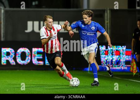 Eindhoven, Niederlande. September 2025. EINDHOVEN, 22.09.2025, PSV Campus de Herdgang, Saison 2025/2026, niederländischer Keuken Kampioen Divisie Football, Spiel zwischen Jong PSV und den Bosch, Foto zeigt FC den Bosch Spieler Teun van Grunsven Credit: Pro Shots/Alamy Live News Stockfoto