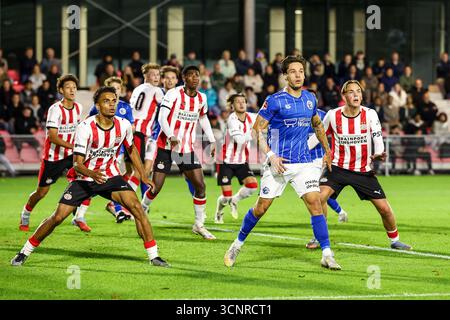 Eindhoven, Niederlande. September 2025. EINDHOVEN, 22.09.2025, PSV Campus de Herdgang, Saison 2025/2026, niederländischer Keuken Kampioen Divisie Football, Spiel zwischen Jong PSV und den Bosch, Foto zeigt FC den Bosch Spieler Thijs van Leeuwen Credit: Pro Shots/Alamy Live News Stockfoto