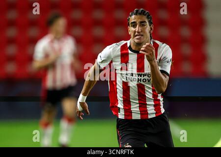 Eindhoven, Niederlande. September 2025. EINDHOVEN, 22.09.2025, PSV Campus de Herdgang, Saison 2025/2026, niederländischer Keuken Kampioen Divisie Football, Spiel zwischen Jong PSV und den Bosch, Foto zeigt Jong PSV Spieler Tay Abed Credit: Pro Shots/Alamy Live News Stockfoto