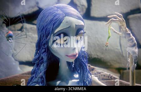 LEICHNAM BRAUT 2005 2005 Warner Bros Pictures Film mit Victor Van Dort gesungen von Johnny Depp und Emily the Corpse Bride gesungen von Helena Bonham-Carter Stockfoto