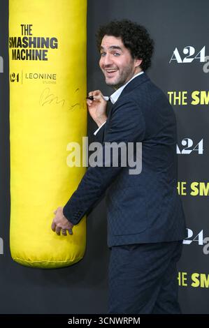 Benny Safdie bei der Premiere des Kinofilms „The Smashing Machine“ im Zoo Palast. Berlin, 22.09.2025 Stockfoto