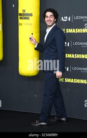Benny Safdie bei der Premiere des Kinofilms „The Smashing Machine“ im Zoo Palast. Berlin, 22.09.2025 Stockfoto