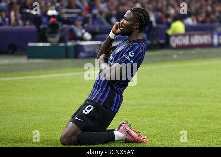AMSTERDAM: Marcus Thuram vom FC Internazionale Milano während des UEFA Champions League-Spiels zwischen AFC Ajax und FC Internazionale Milano am 17. September 2025 in der Johan Cruijff Arena in Amsterdam. ANP | Hollandse Hoogte | Maurice van Steen Stockfoto