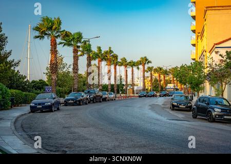 Piräus, Griechenland - Marina Zeas Bucht umgibt Stockfoto