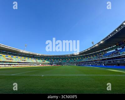 Allgemeiner Überblick über das Stadion Marcantonio Bentegodi, vor dem Fußballspiel zwischen Hellas Verona FC und Juventus FC, MD4 der Serie A Enilive Italian soc Stockfoto