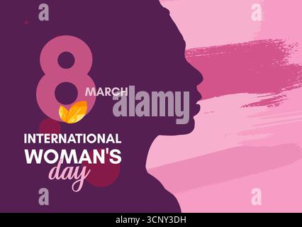 Internationales Frauentag-Banner Stock Vektor