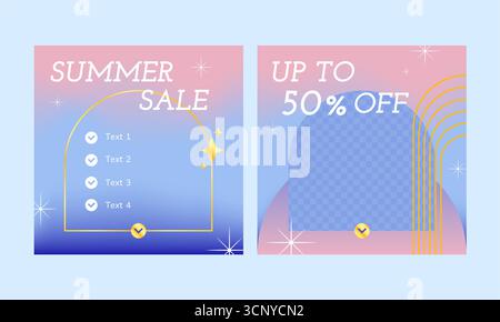 Moderne Verkaufsbanner für soziale Medien Stock Vektor