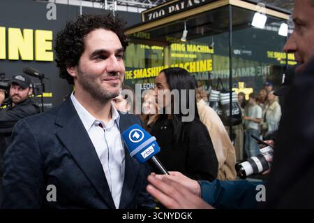 Benny Safdie bei der Premiere des Kinofims „The Smashing Machine“ im Zoo Palast. Berlin, 22.09.2025 Stockfoto
