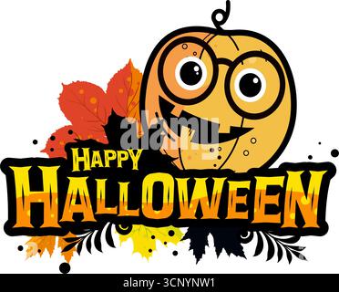 Happy halloween Aufkleber - Vektorsymbol Stock Vektor