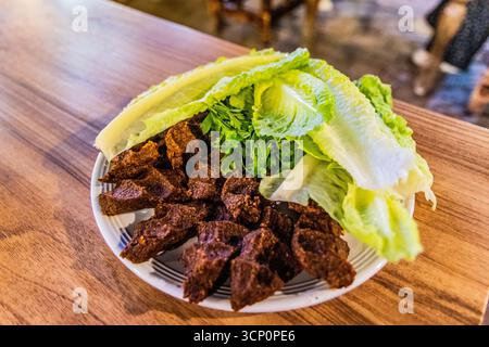 CIG Kofte (rohes Hackfleisch), Spezialität aus Sanliurfa, Truthahn Stockfoto