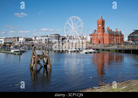 Das Pier Head Gebäude, Cardiff Bay, South Wales Stockfoto