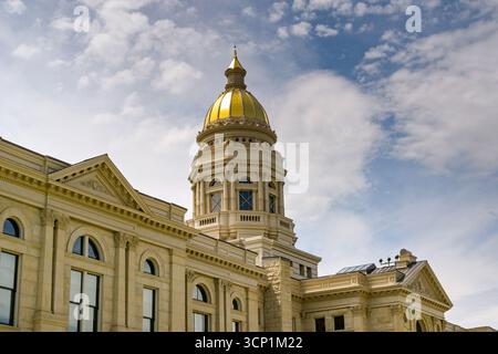 Cheyenne, Wyoming, USA - 2. Juni 2025: Außenansicht des Kapitols von Wyoming in der Stadt Cheyenne. Stockfoto