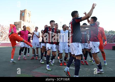 Letzte Freude (Bologna) während des italienischen Meisterschaftsspiels zwischen Bologna 2-1 Genua im Renato Dallara Stadion am 20. September 2025 in Bologna, Italien. Stockfoto