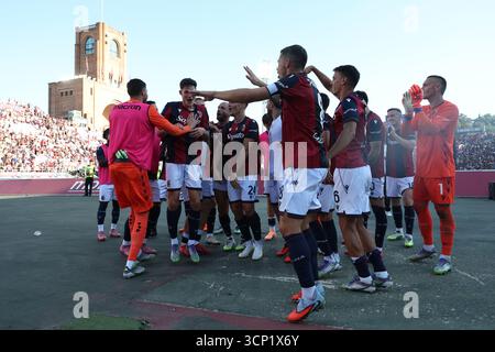 Letzte Freude (Bologna) während des italienischen Meisterschaftsspiels zwischen Bologna 2-1 Genua im Renato Dallara Stadion am 20. September 2025 in Bologna, Italien. Stockfoto