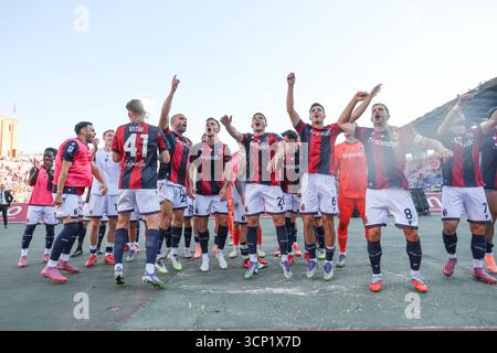 Letzte Freude (Bologna) während des italienischen Meisterschaftsspiels zwischen Bologna 2-1 Genua im Renato Dallara Stadion am 20. September 2025 in Bologna, Italien. Stockfoto