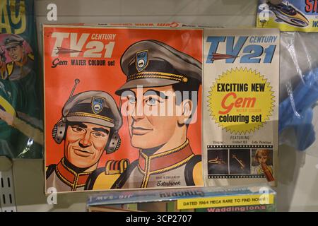 Stingray-Gemälde-Set aus der Fernsehserie Gerry Anderson im Museum of Brands in London Stockfoto