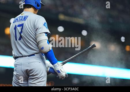 Arizona, Phoenix, USA. September 2025. Shohei Ohtani (Dodgers), 23. September 2025: Baseball: MLB reguläre Saison zwischen Arizona Diamondbacks und Los Angeles Dodgers im Chase Field in Arizona, Phoenix, USA. Creative 2/AFLO/Alamy Live News Stockfoto