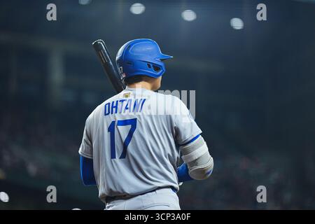 Arizona, Phoenix, USA. September 2025. Shohei Ohtani (Dodgers), 23. September 2025: Baseball: MLB reguläre Saison zwischen Arizona Diamondbacks und Los Angeles Dodgers im Chase Field in Arizona, Phoenix, USA. Creative 2/AFLO/Alamy Live News Stockfoto