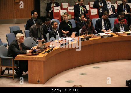 New York, Usa. September 2025. Der tschechische Präsident Petr Pavel (links) spricht am 23. September 2025 vor dem UN-Sicherheitsrat in New York. Quelle: Martin Weiser/CTK Photo/Alamy Live News Stockfoto